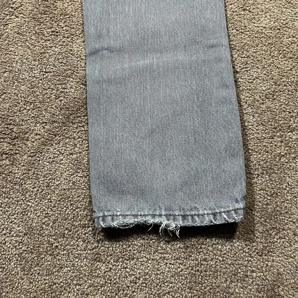 Levis 505 Jeans Mens 34x31 Light Wash Straight Fit Vintage Style USA